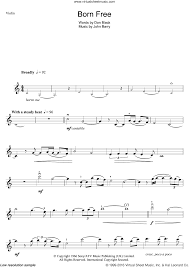 Free beginner violin sheet music with piano accompaniment for students that are just getting started. Monro Born Free Sheet Music For Violin Solo Pdf