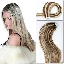You are going to need to trim your hair once every 6 weeks or so to keep your hair looking healthy and keeps this look in shape. Vario Tape In Hair Extensions Two Tone Colored Hair Bleach Blonde Color 613 Highlighted With Dark Brown Color 2 18inche 40g 20pcs 2p613 Buy Online In Antigua And Barbuda At Antigua Desertcart Com Productid 42510822