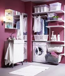 Cuarto De Lavar Ikea Waschkuche Waschekorb Weiss Ikea Algot