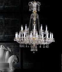 Five branch 1930s bohemian crystal chandelier with beautiful pear droppers. Lamps And Chandeliers In The Living Room And Kitchen Luminaires And Lamps