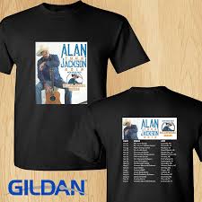 Alan Jackson North American Tour Dates 2019 Black Tee Shirt S 2xl