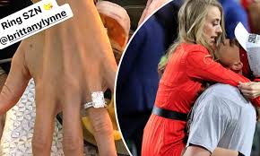 Whataburger congratulates patrick mahomes on super bowl ring while teasing kc opening. Patrick Mahomes Proposes To Girlfriend Brittany Matthews Moments After Own Super Bowl Ring Ceremony Daily Mail Online