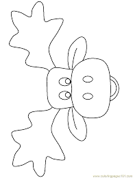 Coloring Pages Moose Face Mammals Moose Free Printable Moose Crafts Christmas Coloring Pages Animal Coloring Pages