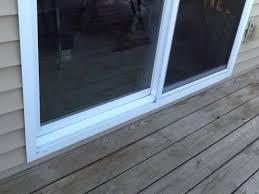 Most sliding glass doors are factory made, and the 'stationary' segment would undoubtedly be factory secured. Leaking Sliding Glass Door Doityourself Com Community Forums