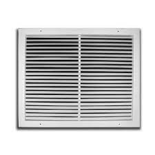This ensures that cleaner air is distributed throughout your home. Everbilt 16 In X 16 In White Fixed Bar Return Air Grille H270 16x16 The Home Depot
