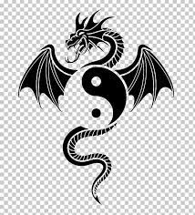 Tattoo Wall Decal Drawing Yin And Yang Png Art Chinese Dragon Dragon Fictional Character Fo Chinese Dragon Art Simple Dragon Drawing Dragon Tattoo Simple