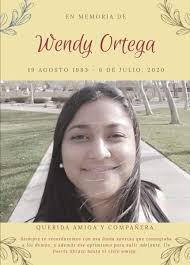 Lamento mucho el fallecimiento de la Doctora Wendy Ortega. Una joven  profesional comprometida con el sueño de construir un mejor país. Pido a  Dios resignación y paz, para su familia y compañeros.