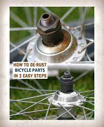 How To Remove Rust From Bicycle Parts In Three Easy Steps Using Metal Rescue Rust Remover Bath How To Remove Rust Bike Riding Benefits Bike Restoration