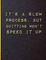 It's A Slow Process But Quitting Won't Speed It Up: Quit Smoking Journal  Planner And Coloring Book To Keep Track Of Your Quitting Journey, Goals And  P (Paperback) | The Ripped Bodice