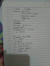 Volume sebuah balok adalah 5 kali volume kubus. 1 Volume Sebuah Kubus Sama Dengan Volume Sebuah Balok Jika Ukuran Panjang Lebar Dan Tinggi Balok Brainly Co Id
