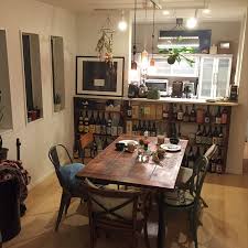 キッチン キッチンカウンター 酒棚 不揃いのチェア 不揃いのペンダントライト などのインテリア実例 2017 01 15 20 58 00 roomclip ルームクリップ 酒棚 インテリア バー インテリアデザイン