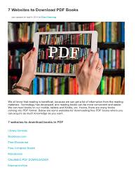 Download free engineering books related to mechanical, civil, electrical, petroleum engineering, science and math etc 7 Awesome Websites For Downloading Free Pdf Books 2018 Pdf