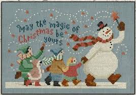 Each tiny square on the grid represents a square of aida fabric. Teresa Kogut The Magic Of Christmas Cross Stitch Pattern Christmas Cross Stitch Chart Anabella S