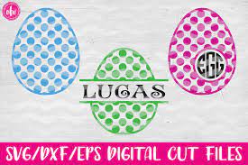 Seamless pattern with easter eggs. Polka Dot Patterned Easter Eggs Svg Dxf Eps Cut Files By Afw Designs Thehungryjpeg Com