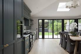 green painted inframe kitchen bespoke