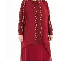 Kirmizi Bluz Etek Sifon Anne Takim Modeli Mutevazi Kiyafetler Moda Stilleri Etek