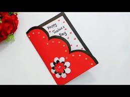 This thank you card is one of my favorites: Teachers Day Special Greeting Card How To Make Card For Teachers Day School Craft Queen S Home Teachers Day Card Teacher Cards Greeting Cards For Teachers