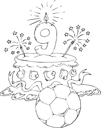 There's no birthday party without cake, candles, balloons, and confetti, and this fun birthday card. Pin Birthday Cake Age 9 Coloring Page Coloringcom Cake On Pinterest Coloriage Anniversaire Coloriage Image A Colorier