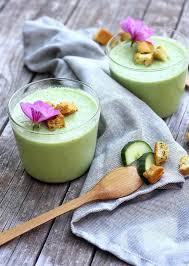 Soupe Glacee De Concombre A La Menthe Du Bio Dans Mon Bento Recette Dejeuners Sains Cookies Sans Sucre Concombre