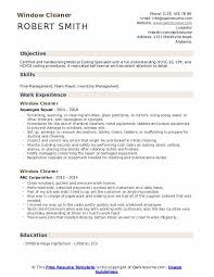 Create cvs, cover letters and profiles. Window Cleaner Resume Samples Qwikresume