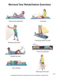 Patient can get help with doing physical. Meniscus Tear