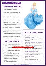 Oct 31, 2021 · there are 30 different cinderella quiz questions included in this trivia game, and you can choose to play this trivia game in a variety of different ways. Cinderella Esl Reading Comprehension Questions Worksheet