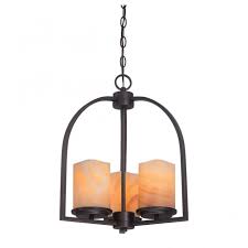 Find elegant chandeliers, pendant light fixtures, flush mount lighting & more. Rustic Bronze 3 Light Ceiling Pendant With Onyx Stone Candle Shades