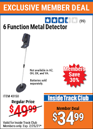Nous vous proposons un manuel du produit de harbor freight tools 6 function metal detector: Chicago Electric Power Tools 6 Function Metal Detector For 34 99 Harbor Freight Coupons