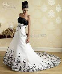 Black wedding dress prom dress formal dress for women, ball gown no sleeve light wedding dress, a line wedding dress black wedding gown. Discountstrapless Satin Embroidery A Line Wedding Dresses 2012 New Latest Evening Prom Gown Black And White From Ju Feng Zhao1982 131 16 Dhgate Com Red Wedding Dresses Black Wedding Dresses Perfect Wedding Dress