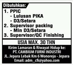 Cari pekerjaan yang cocok dan sesuai kemampuan anda. Lowongan Kerja Jepara Lulusan Smp Archives Loja Muria