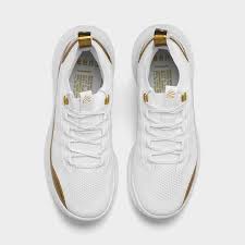 A completely rubberless outsole promises extremely grippy traction, and proprietary pebax support gives a flexible stability that quick moving guards like steph curry require. Under Armour Curry 8 White Gold Release Information Nice Kicks