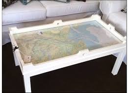Mapped Out Coffee Table Inspiration From Oomph Any Noaa Chart 16 Color Tables Nautical Coffee Table Coffee Table Inspiration Decor