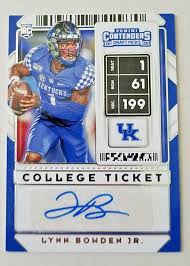Lynn Bolden Jr. RC 2020 Panini Contenders Draft Picks Auto #132 Kentucky A2
