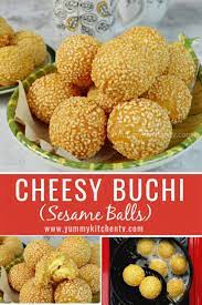 Sesame Balls Cheesy Buchi Yummy Kitchen Recipe In 2021 Buchi Recipe Smashed Sweet Potatoes Foood Recipes