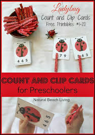 Ladybug Math For Preschoolers Free Printables Count Clip Natural Beach Living Bug Activities Ladybugs Preschool Montessori Math Activities