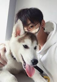 All I Want In Life Right Here A Cute Boy And An Adorable Husky Ulzzang Kiz Aktor Resimler