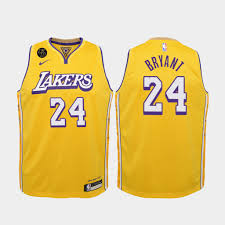 50%off + us free shipping for a limited time only! Kobe Forever Mamba Los Angeles Lakers Kobe Bryant Yellow 24 Jersey