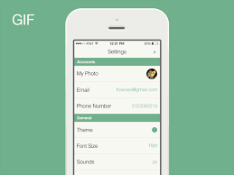 Settings Interactive Interactive User Interface Design Mobile Design