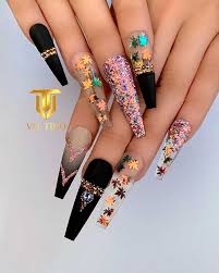 This manicure satisfies cute easy nail designs you can do yourself. Cute Fall Coffin Nails 2020 Ideas Cute Manicure