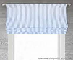 Choose from over 1200 designer fabrics. Classic Country Ticking Stripe Faux Roman Shade Valance