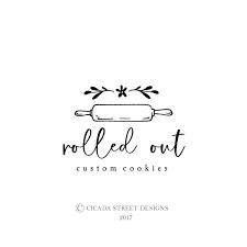 Rolling Pin Logo Logo Design Premade Logo Logo Kitchen Etsy Kitchen Logo Baking Logo Design Baking Logo