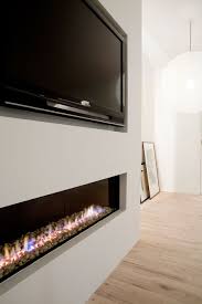 Floorboards Heater Tv Alcove Modern Fireplace Fireplace Design Home Fireplace
