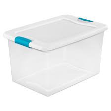 See more ideas about kitchen storage, storage, cabinets organization. Sterilite Clear Storage Tote With Latching Lid In White 60 L The Home Depot Canada