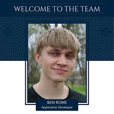 Say hello to our new employee! Ben Rome joins us as an Application  Developer. Ben is a Frankfort native and a UofL graduate with a BSBA in  Computer Information Systems (Web Development… |