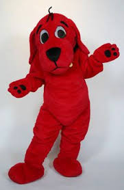 Clifford The Big Red Dog Custom Mascot Costume Character Mascot Rental Available For Promotional Use At Schools Lib Mascot Costumes Mascot Book Character Day