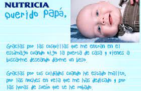 Muchos sentimientos e ideas pasan por tu cabeza en ese momento. Felicitar A Los Papas En El Dia Del Padre Con Una Carta Y La Foto Del Bebe