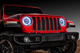 Experience superior lighting with easy installation and dot approved. Oracle Lighting Waterproof Surface Mount Led Headlight Halo Kit For 18 20 Jeep Wrangler Jl Quadratec