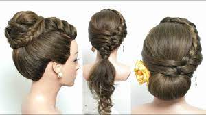 Bridal Updo Braided Hairstyle For Long Hair Tutorial Youtube Braids For Long Hair Cool Braid Hairstyles Braids For Short Hair