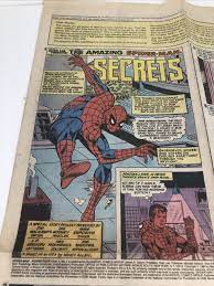 1984 The Amazing Spider-Man Secrets Marvel Newspaper Comic Abuse Prevention  | eBay