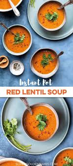 Are You Looking For A Healthy Easy And Delicious Red Lentil Soup This Dump And Start Tomato And Len Red Lentil Soup Lentil Soup Recipes Lentils Instant Pot